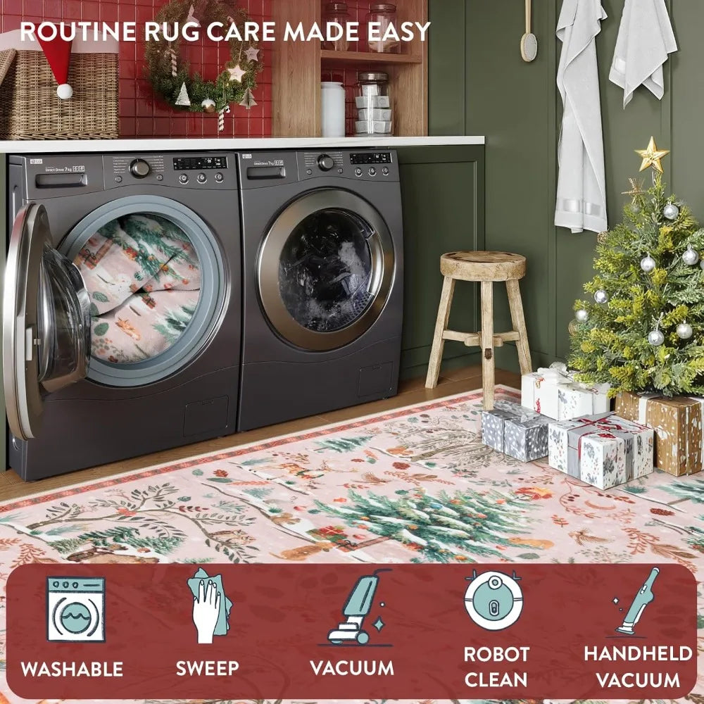 8x10 Washable Christmas Tree Design