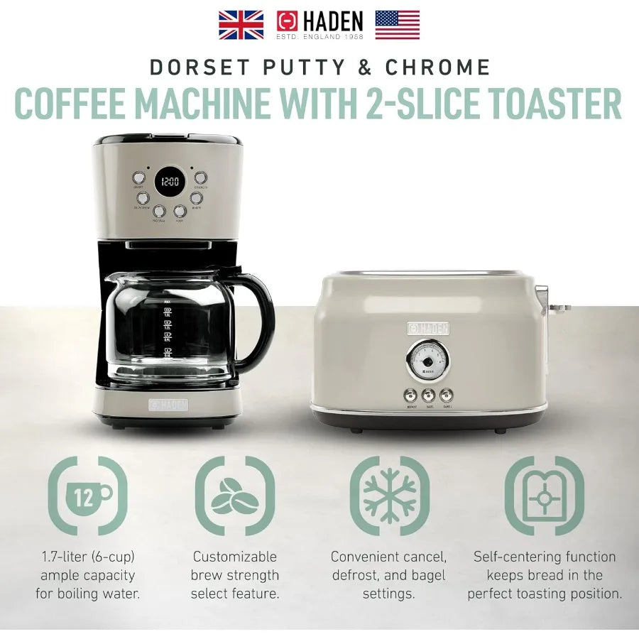 12 Cup Coffee Maker/Wide Slot Toaster