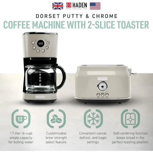 12 Cup Coffee Maker/Wide Slot Toaster
