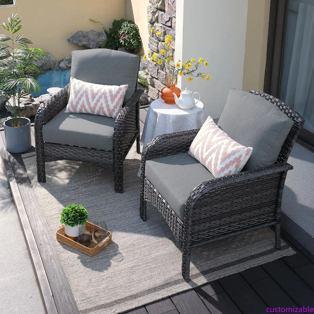 Whicker All-Weather Patio Set (2)