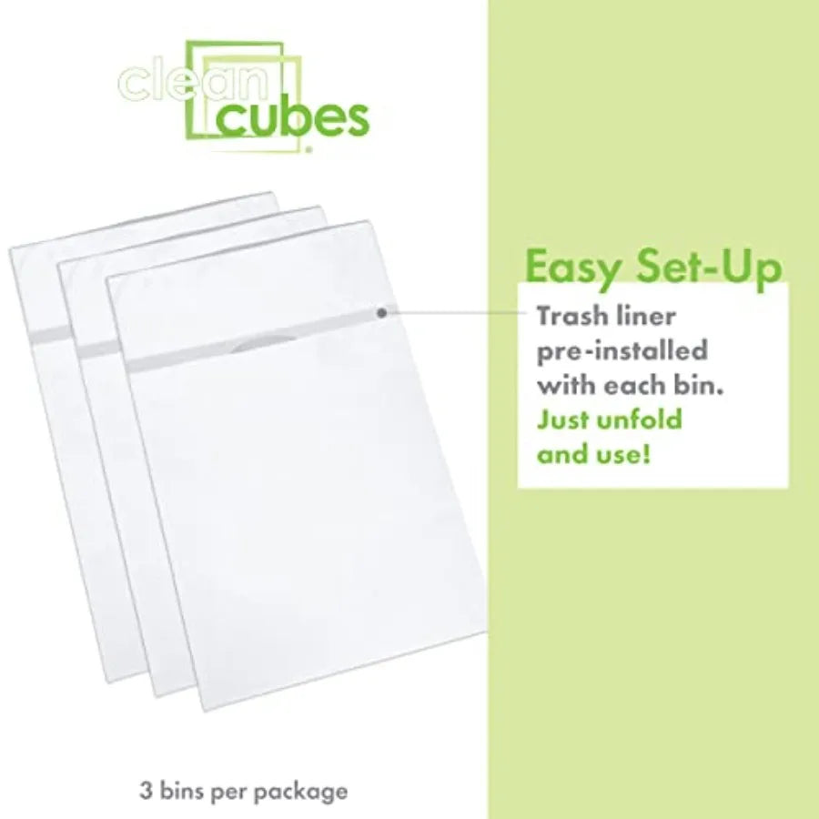 30 Gallon Disposable Trash Cans 3-Pack