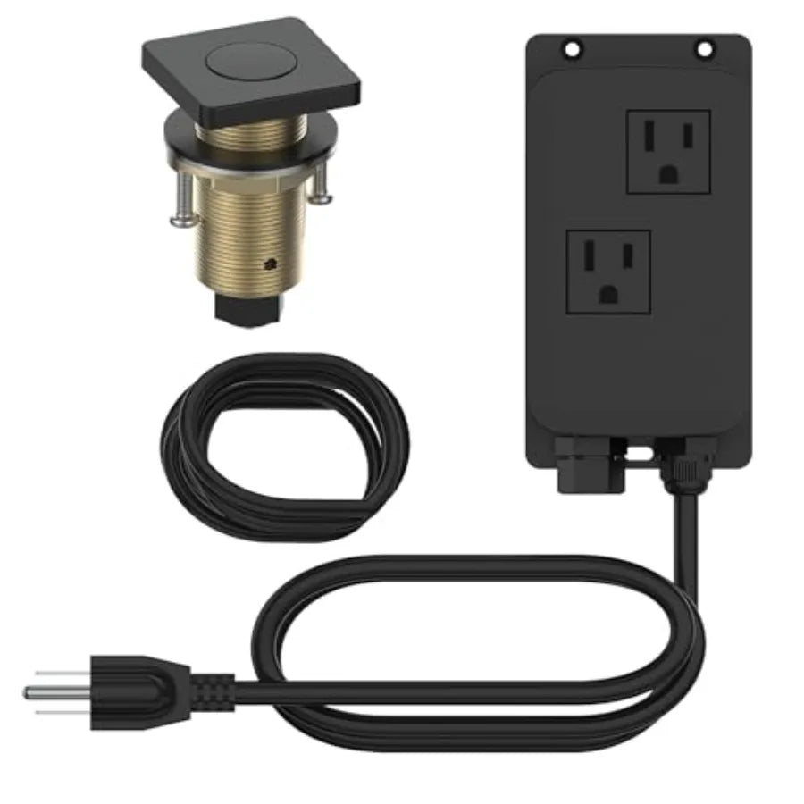 Disposal Air Switch Kit Brass Button