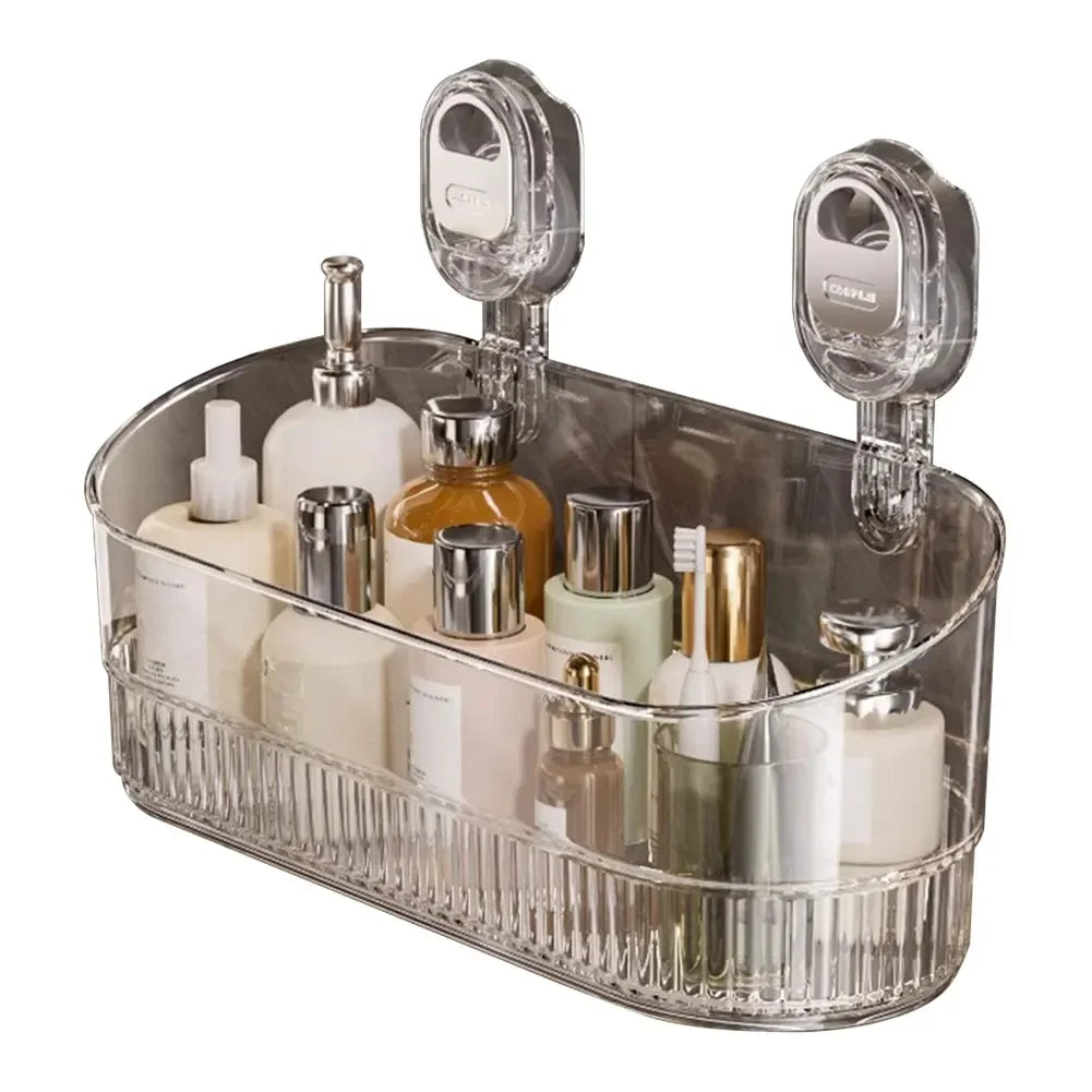 No Drill Bathroom Suction Storage Box