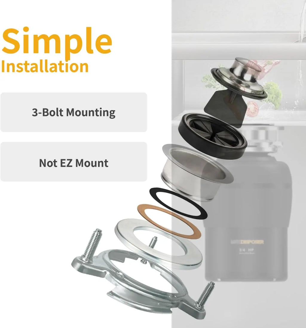3/4 HP Quiet Disposal Cord