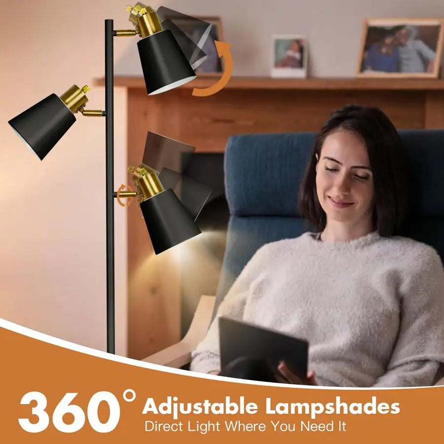 Floor Lamp industrial 3Light LED
