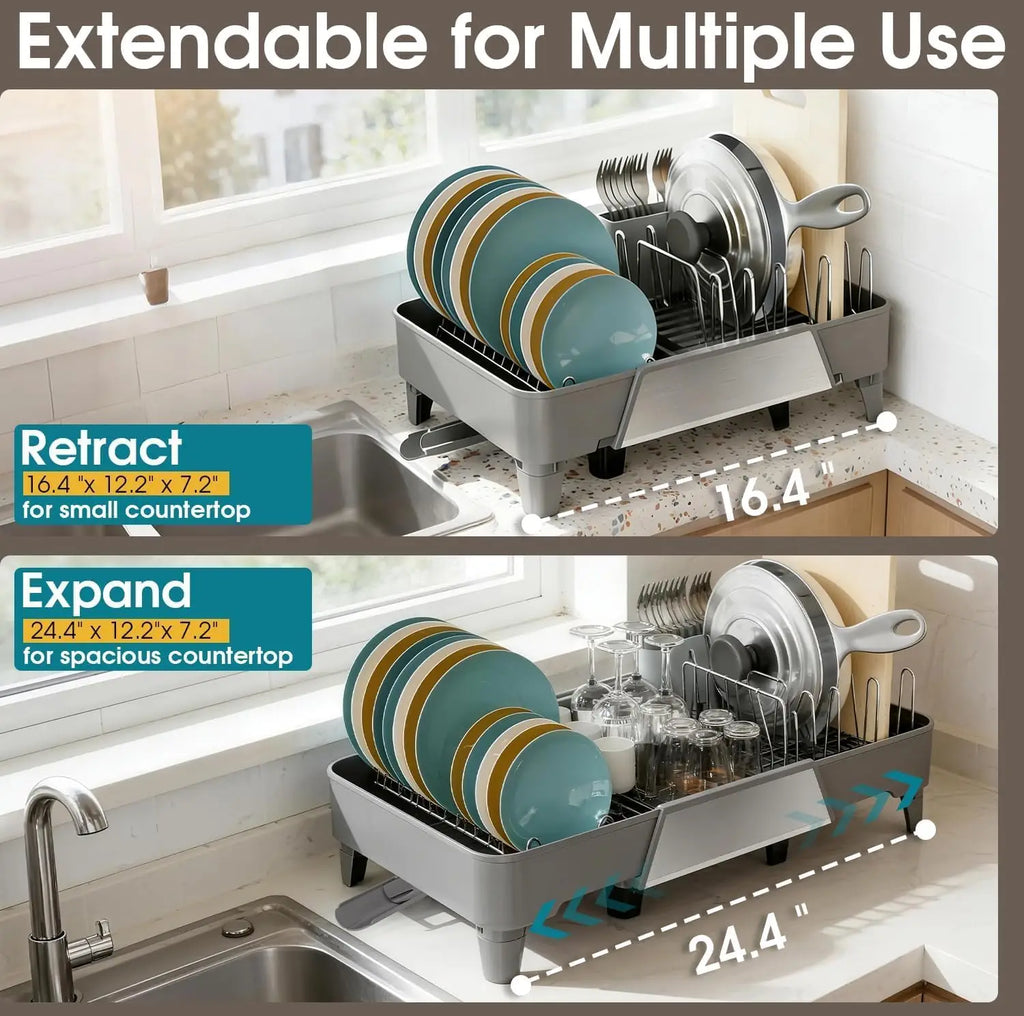 Large Expandable Dish Rack,
