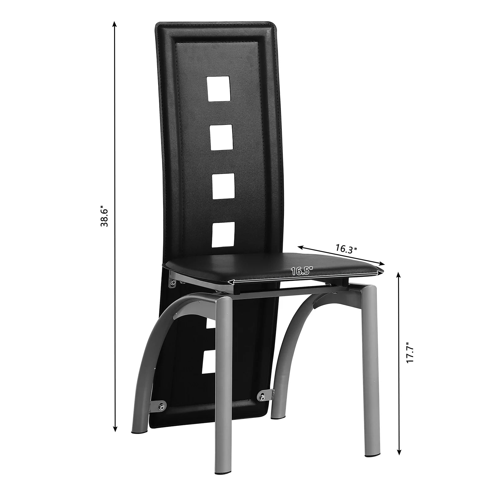 4 long backrest PU leather