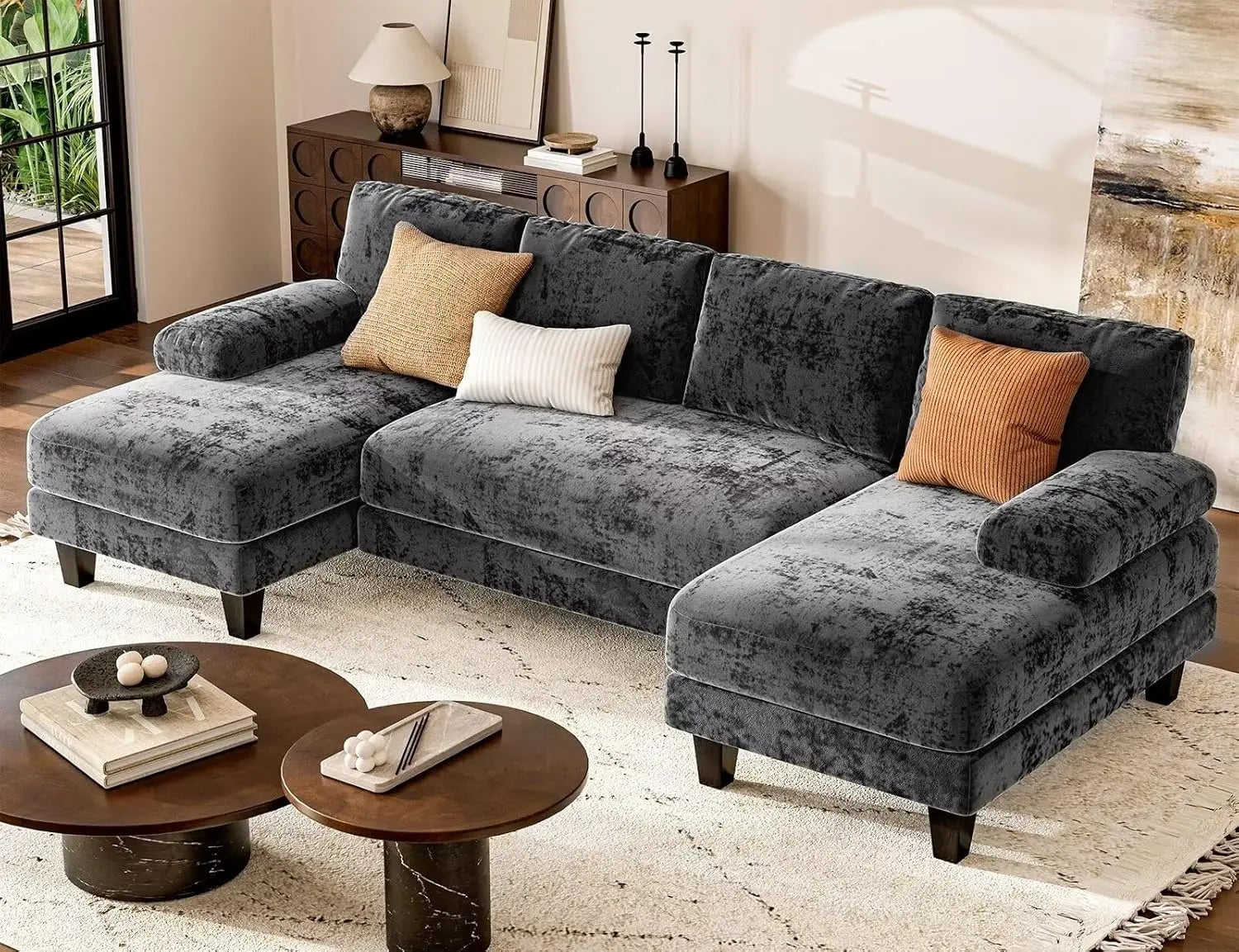 111" U Shaped Sectional