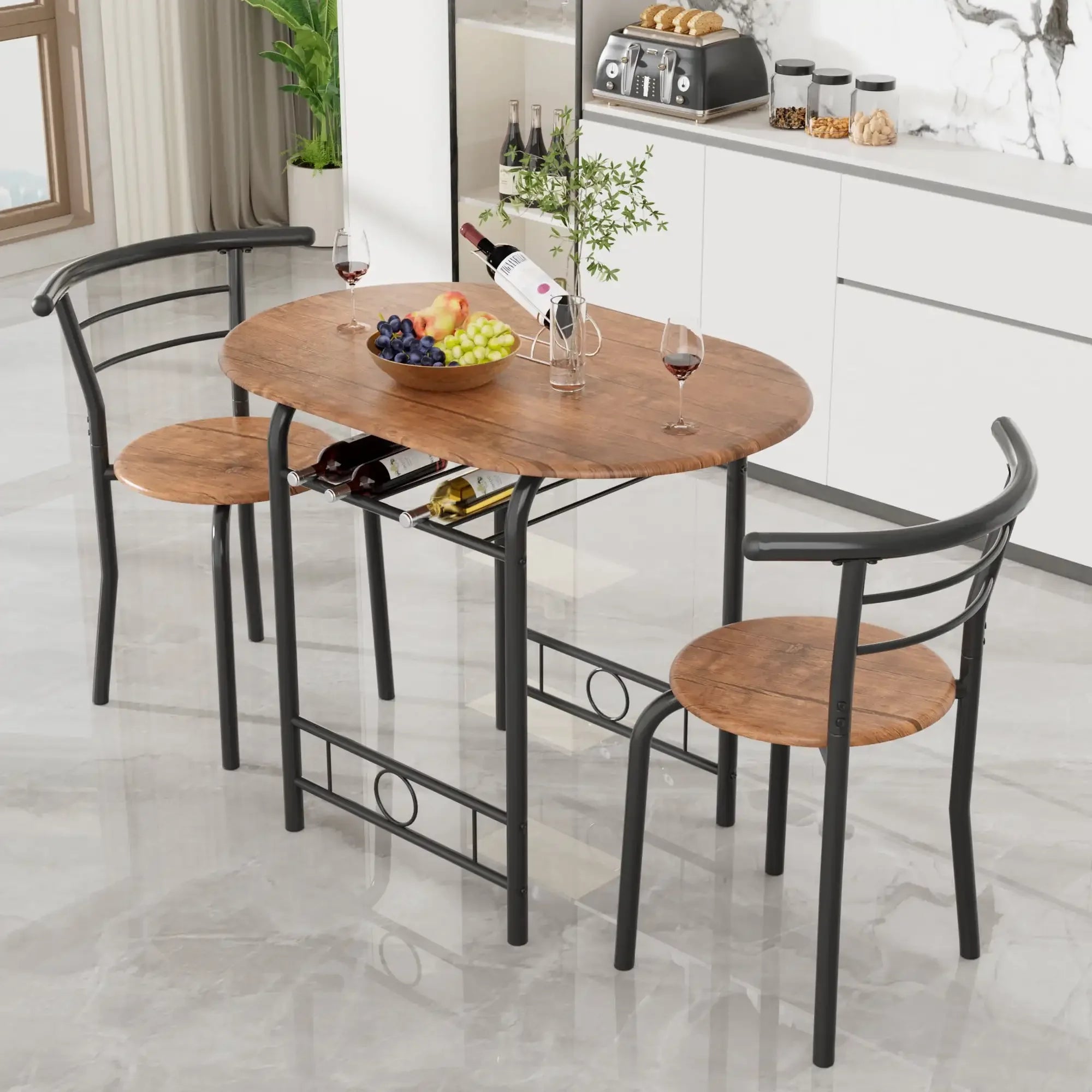 3-Piece Small Kitchen Dining Set