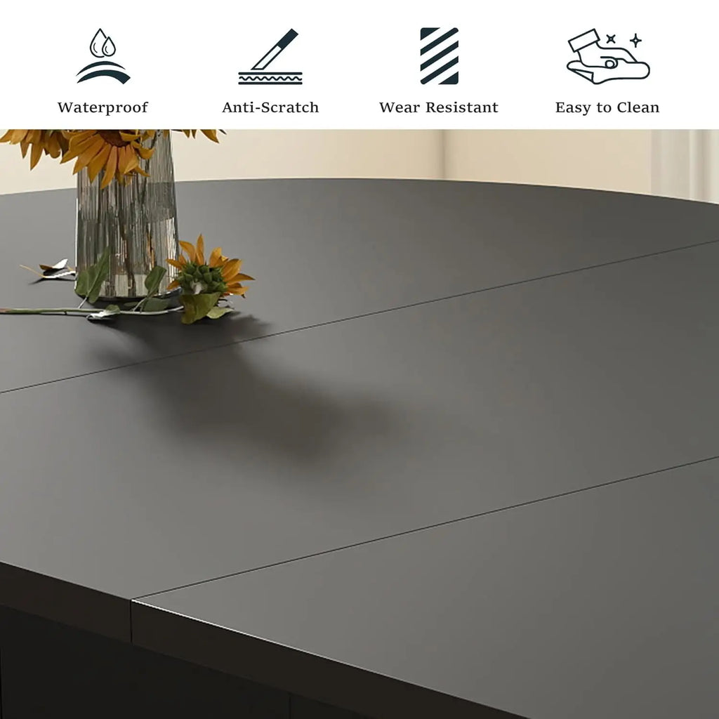 41-78" Extendable for4-8 Round/oval Fluted base