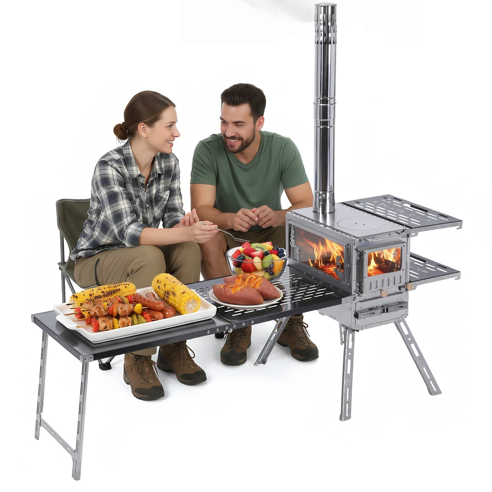 Tent Stove/Oven/Camping Table/Chimney