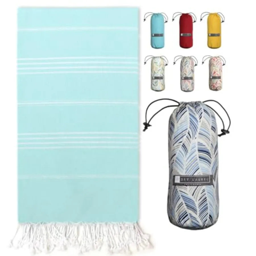 Turkish Beach Towel with Travel Bag 39 x 71