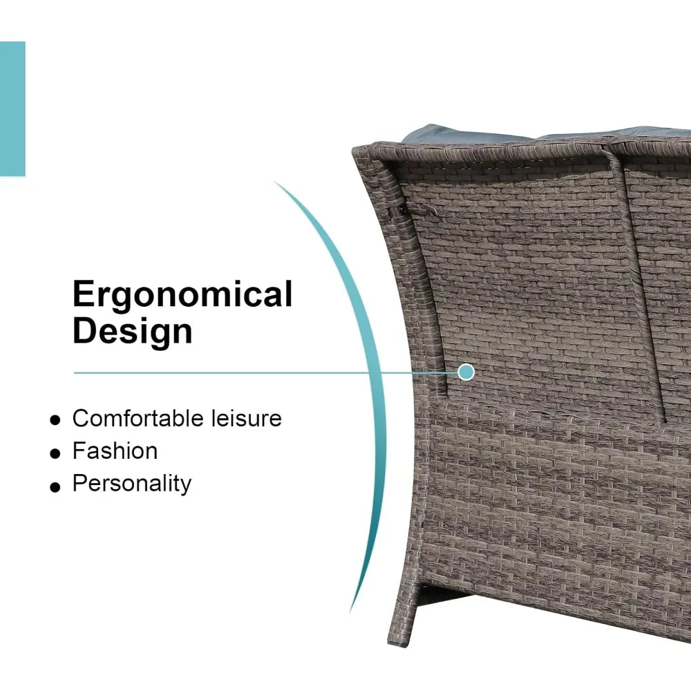 Casual Whicker 2-Piece Patio Set