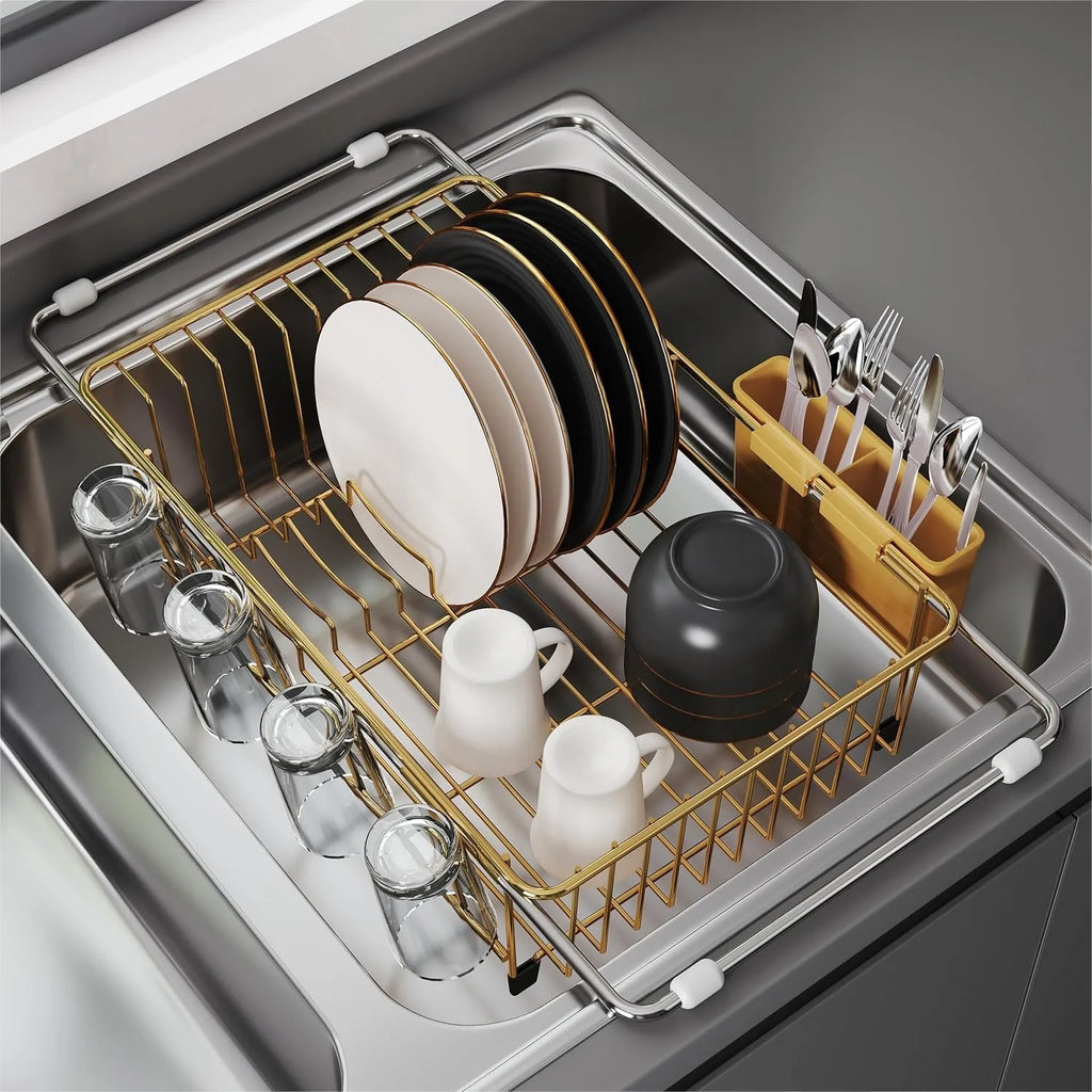 Stainless Steel Dish Rack, Expandable