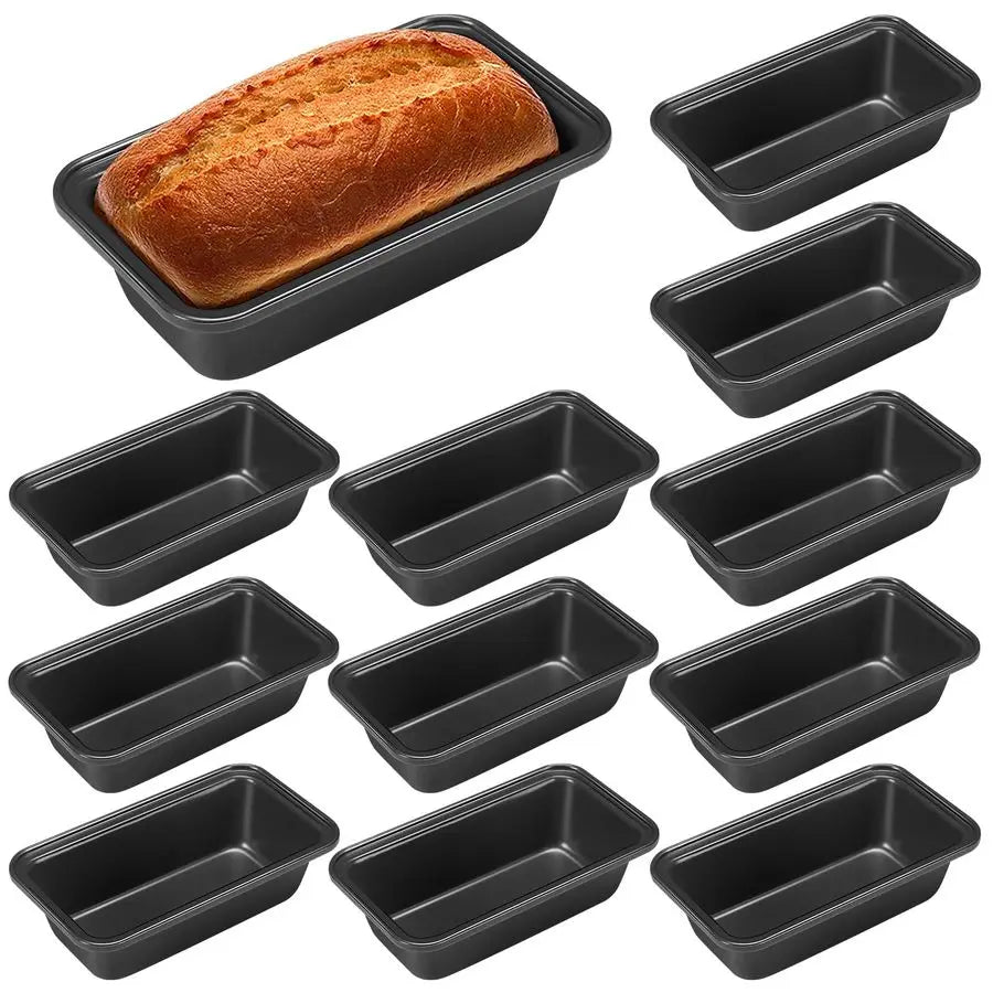 12 Pcs Mini Loaf Pan Non-Stick