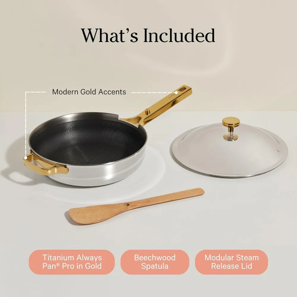 titanium pro pan - 10.6” (2.8 qt) no-coating nonstick skillet