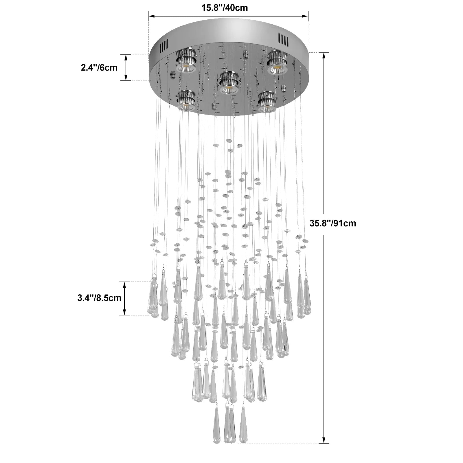 Luxury Crystal Lusteur Chandelier