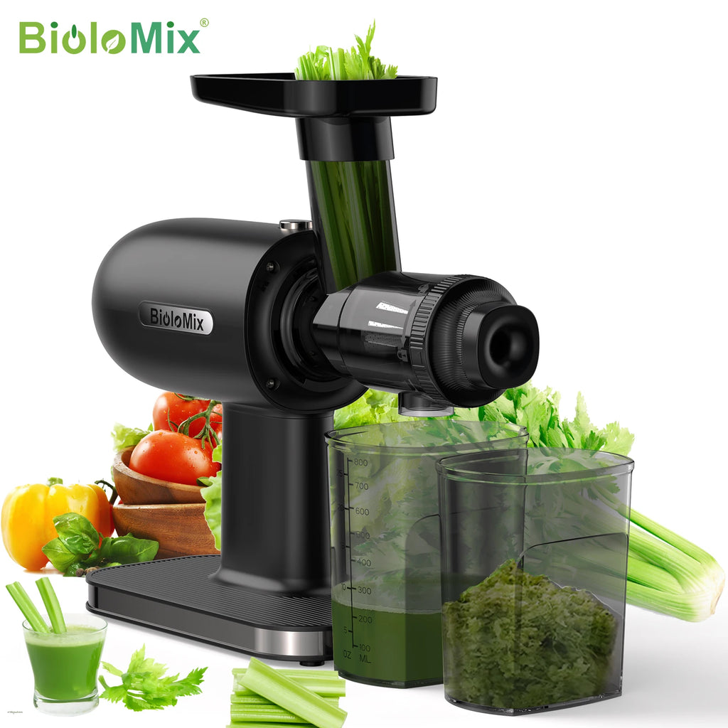 Cold Press Juicer, Slow Masticating Machine W/Reverse