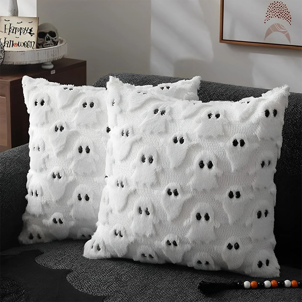 Halloween Knit Throw Pillow Covers