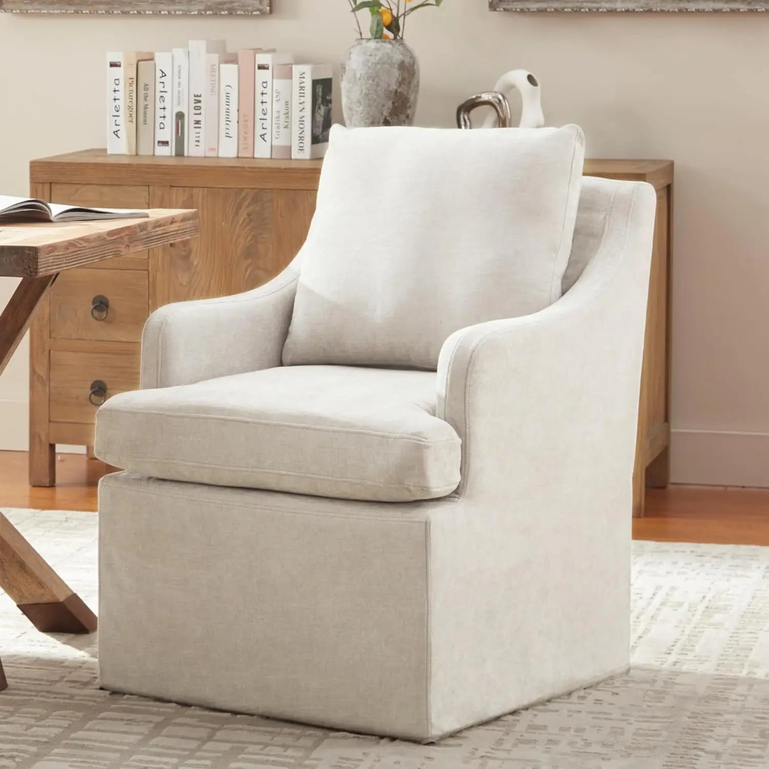 2 Upholstered W/4 Casters