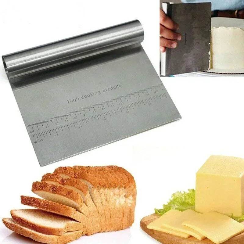 Stainless Scale Cake Scraper DIY Dough Pastry
