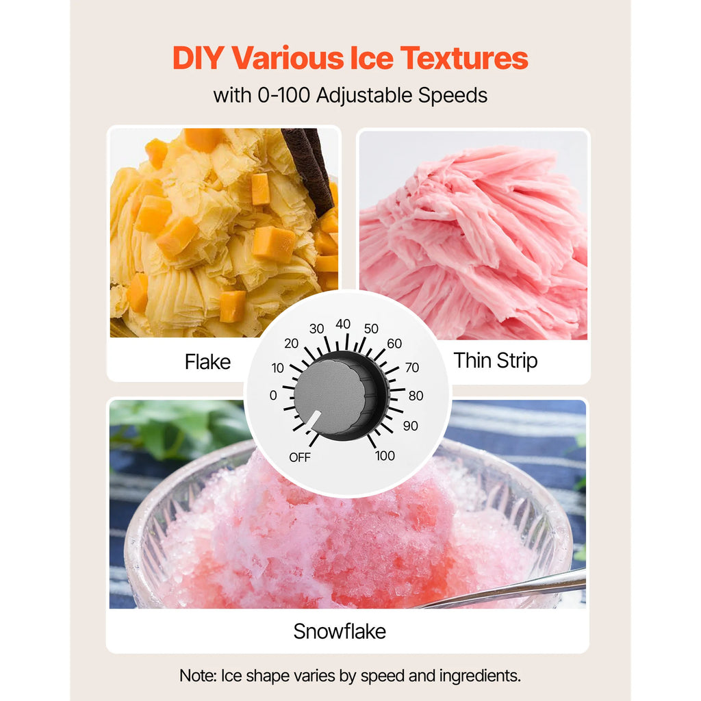 40-80kg per 24H Snowflake Ice Machine Ice-Shaver