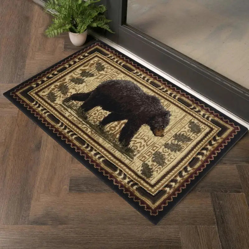 7'10"x10'3" Lodge Black Soft Bear