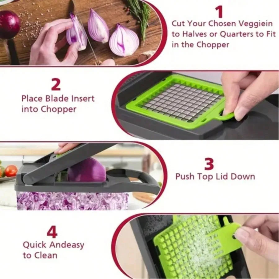 Safe Hand Guard Vegetable Cutter 33x12cm