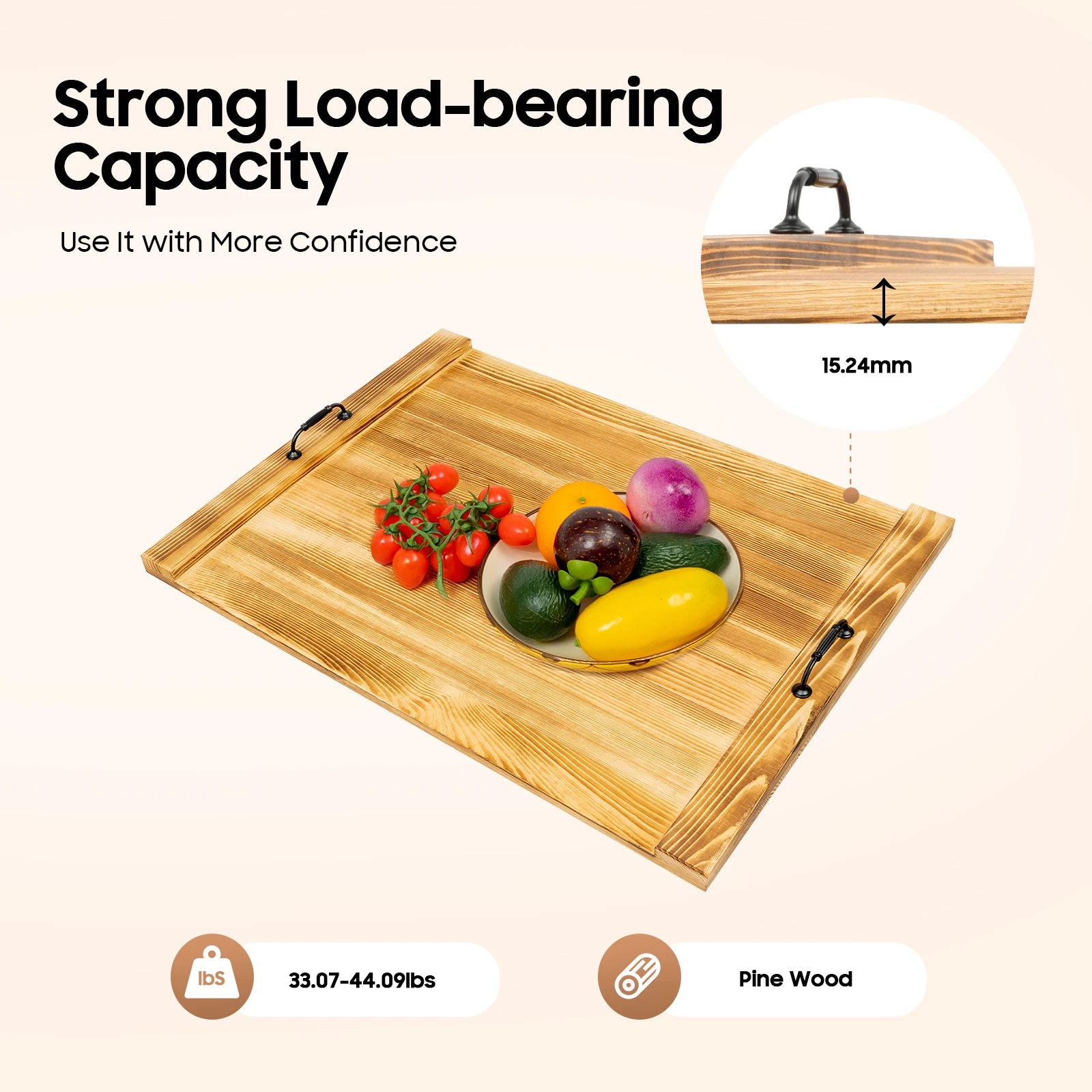 30x22 Inch Pine Wood Stove Top Cover