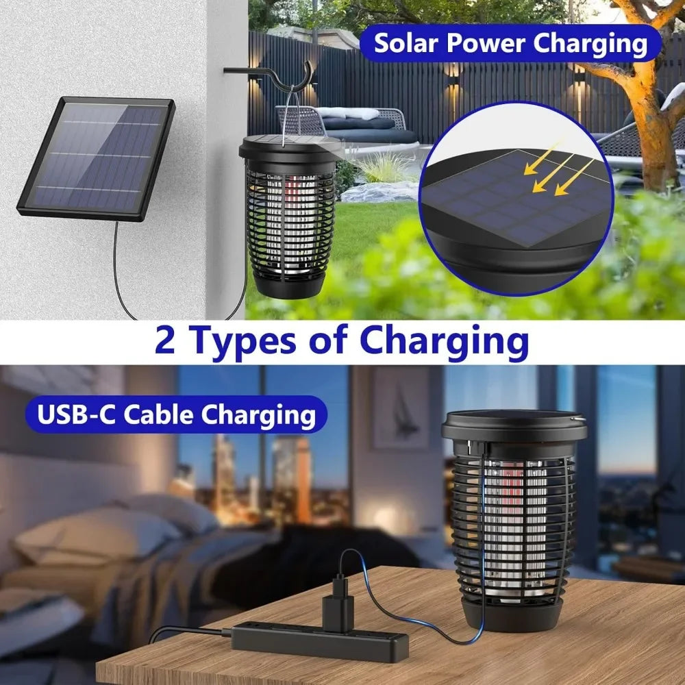 Solar Bug Zapper Lamp