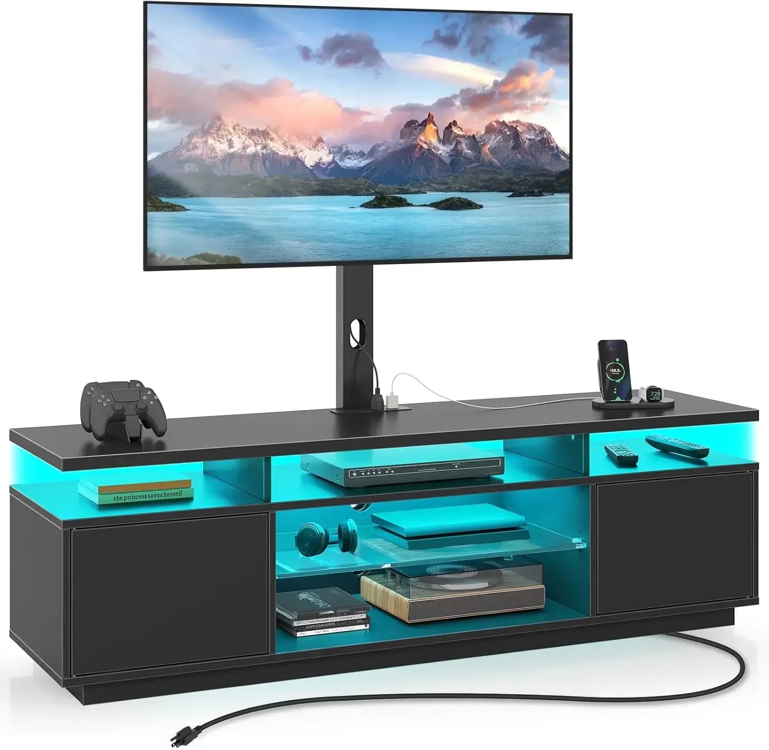 TV Stand W/Mount and Outlet