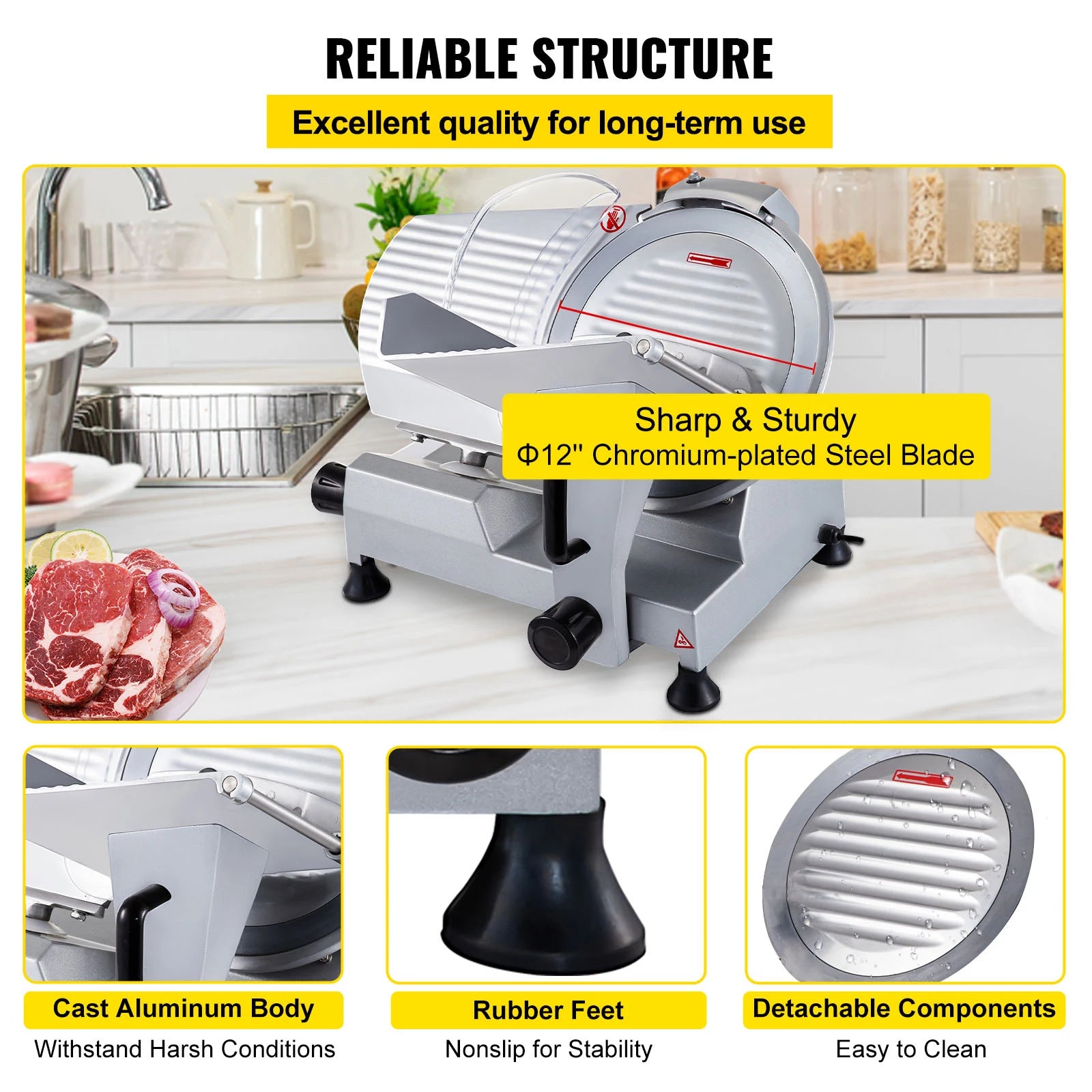 Commercial Meat Slicer 320W Electric Food 12"