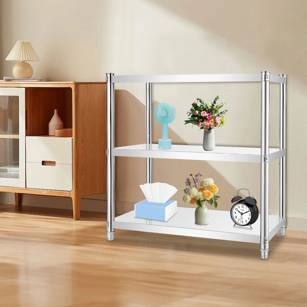3-Tier Stainless Steel Work 80*40*80cm