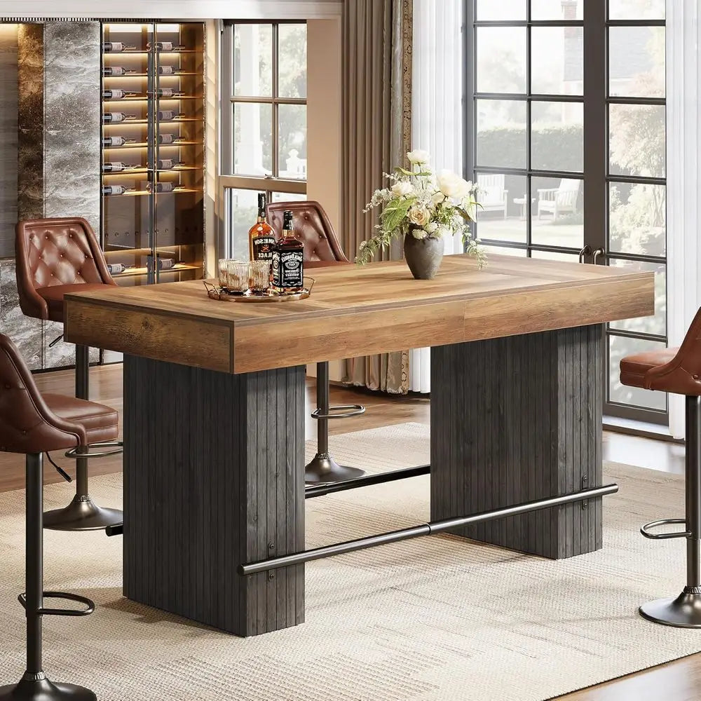 62.2 Industrial Style Counter Height Bar