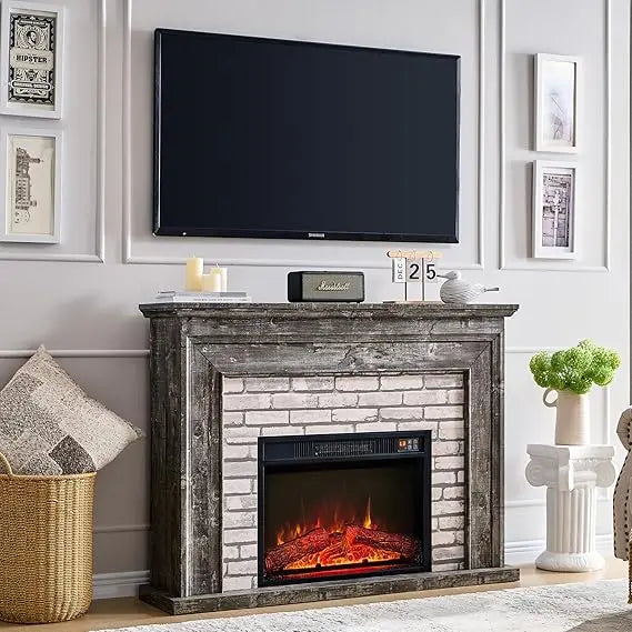 45" Flip Top Electric Fireplace