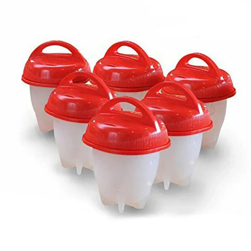 6Pc Mini Egg Poachers Cooker Silicone