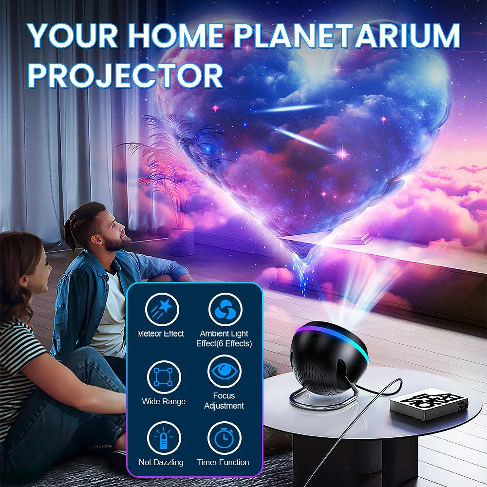 Meteor Starry Galaxy Projector Night Light