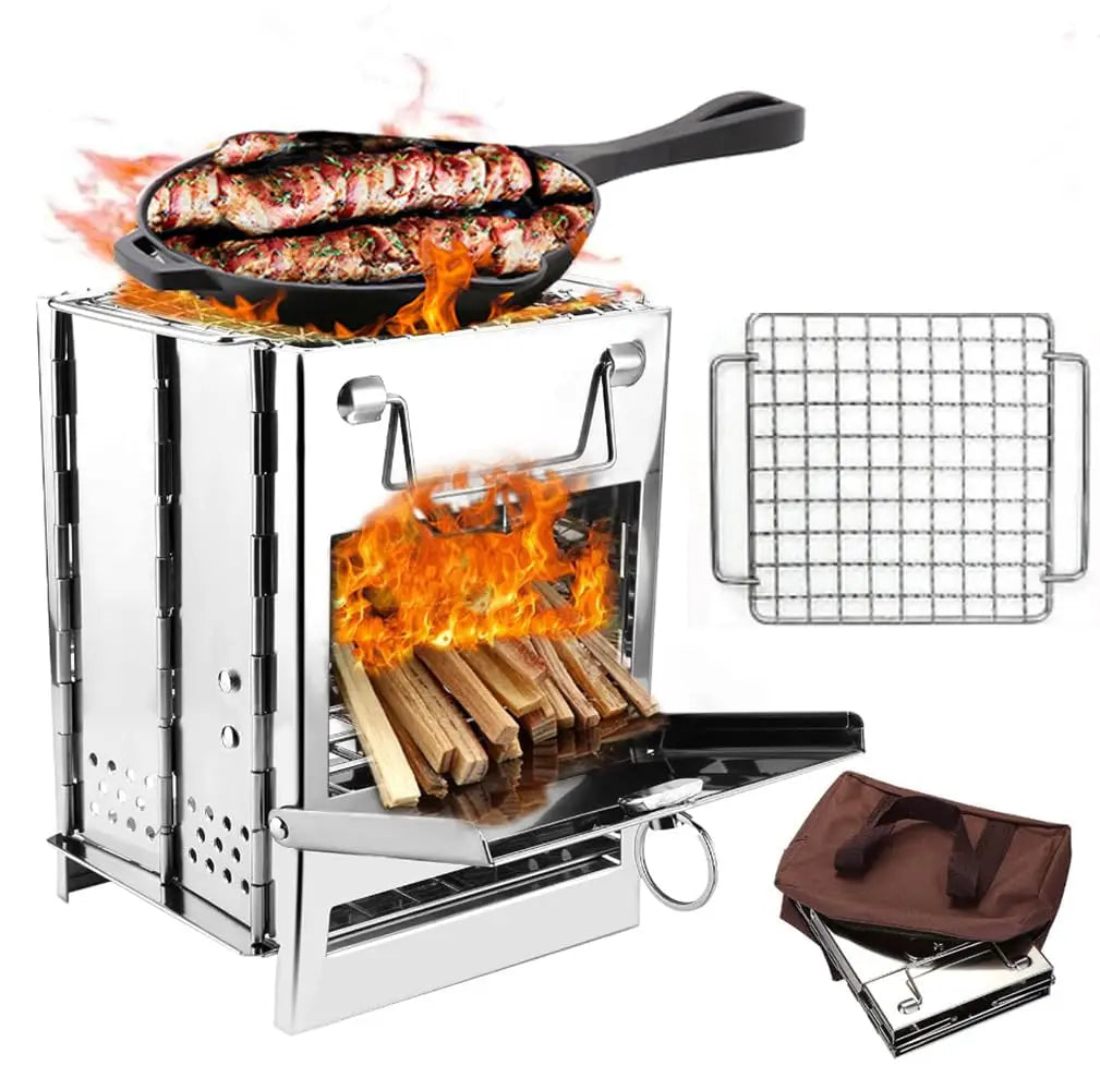 Camping Wood Burning Stove Collapsible