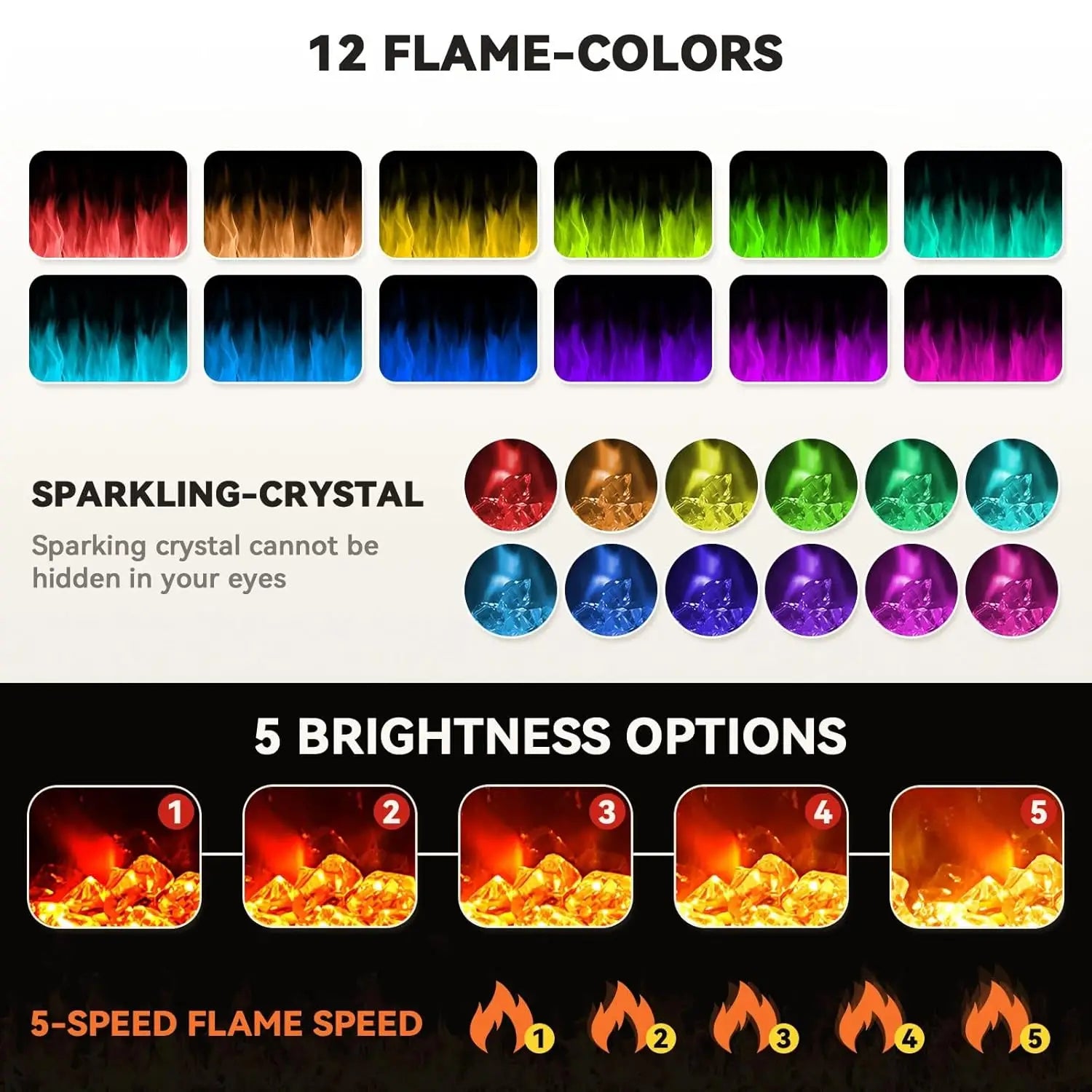 72 Inch Electric Fireplace Inserts