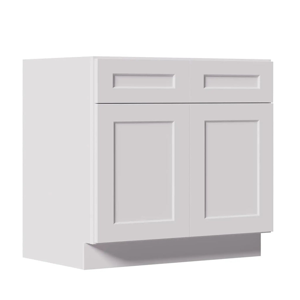 36" Base Cabinet W/Drawers/RTA/Shaker/Solid Wood