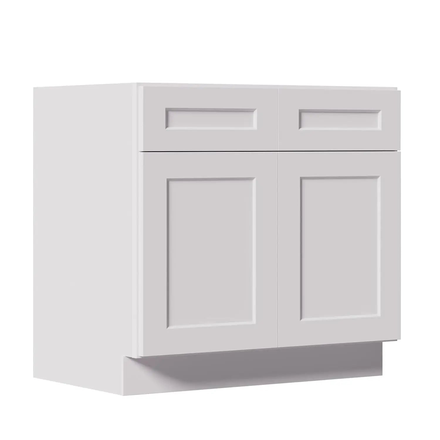 36" Base Cabinet W/Drawers/RTA/Shaker/Solid Wood