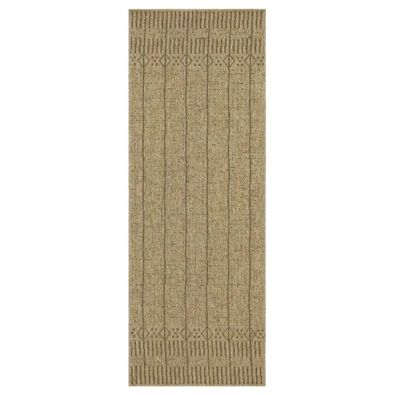 5'3"x7'3" Earth Jute/Mocha Indoor/Outdoor