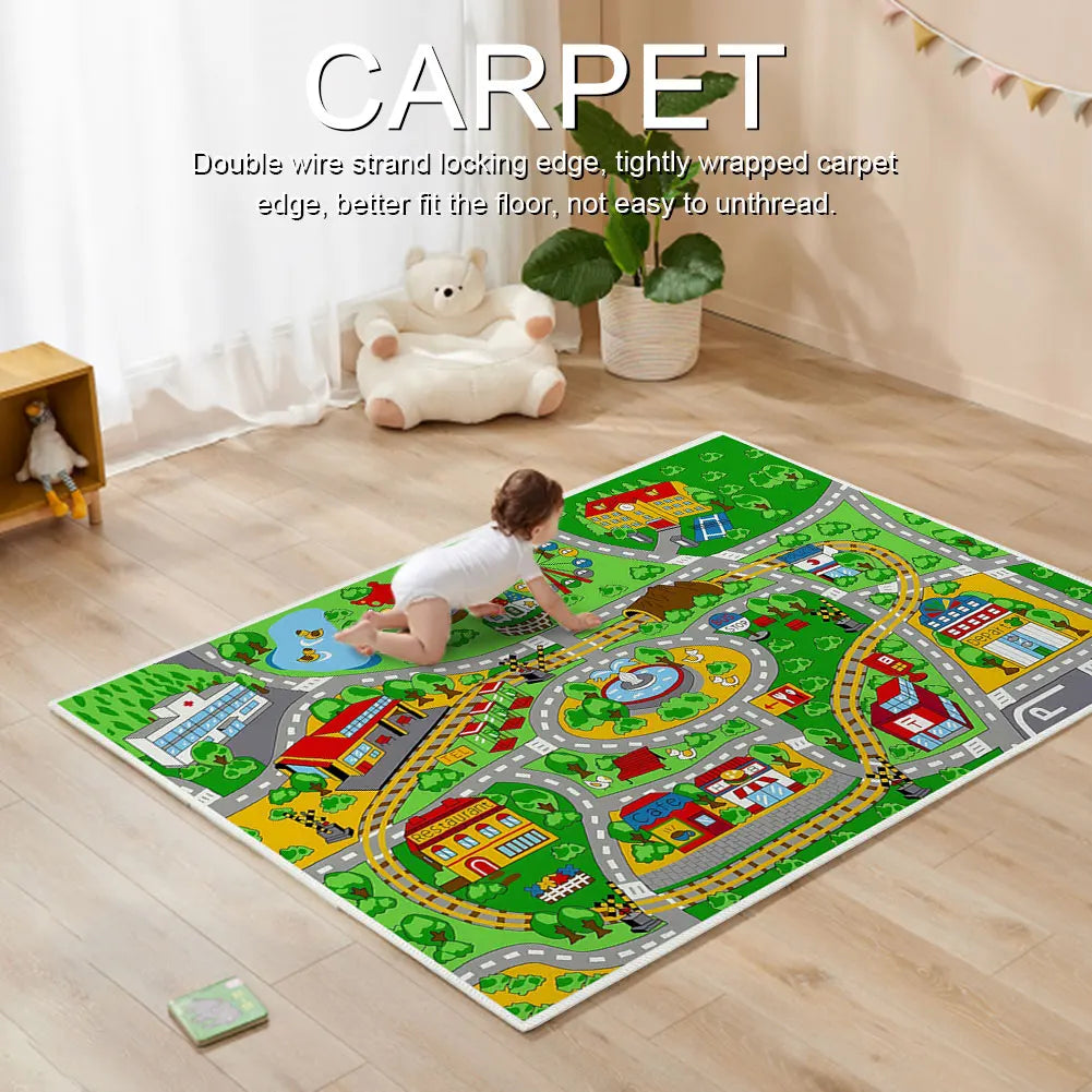 40"x34" Child Playmat Simulated City