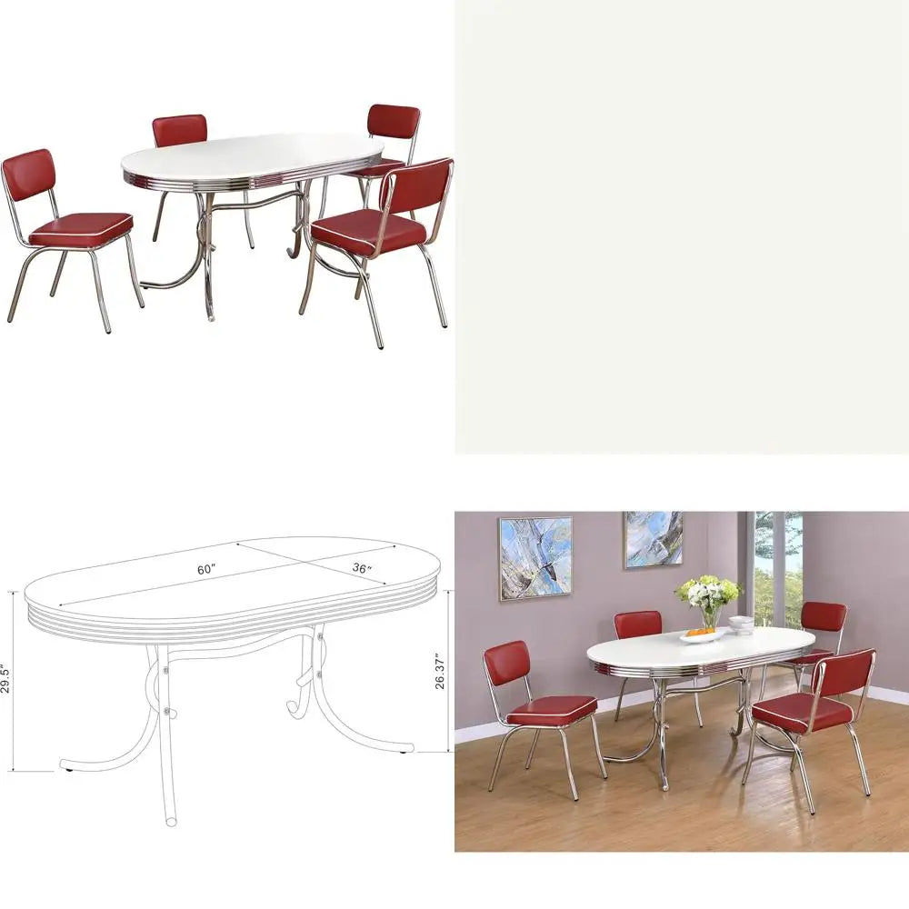 5 pc MiCM 1950s-Style Oval laminate