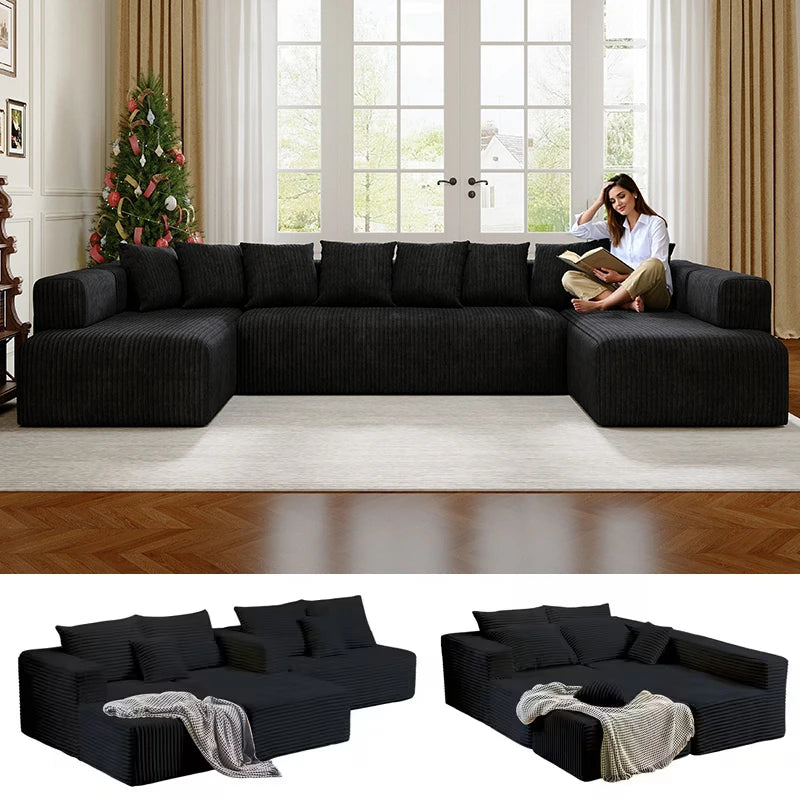 143" x72" -Large U-Shaped Modular