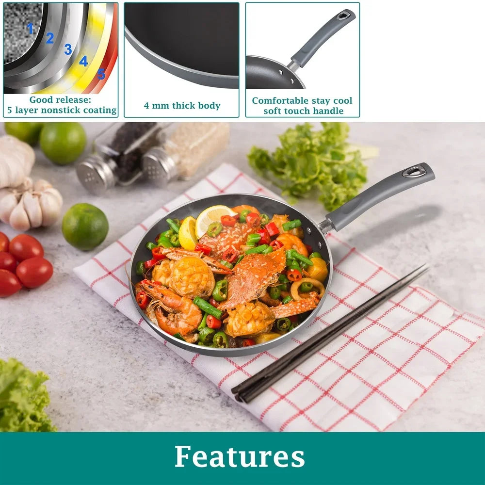10" Heavy Duty Nonstick Aluminum Skillet