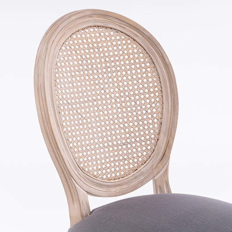 2 French Style Solid Wood Rattan