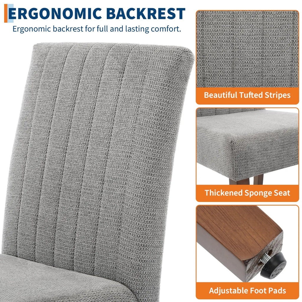 2 Upholstered w/ Padded Seat