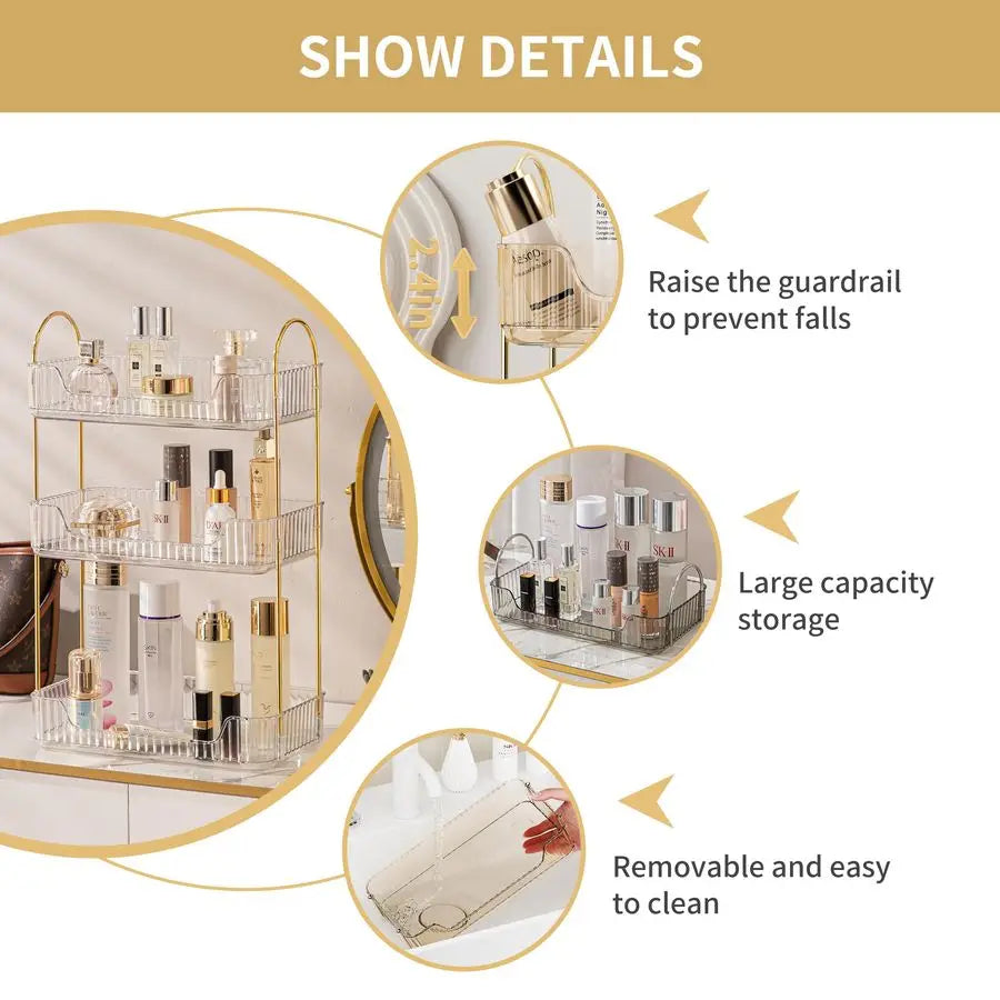 Tier Bathroom Organizer Countertop