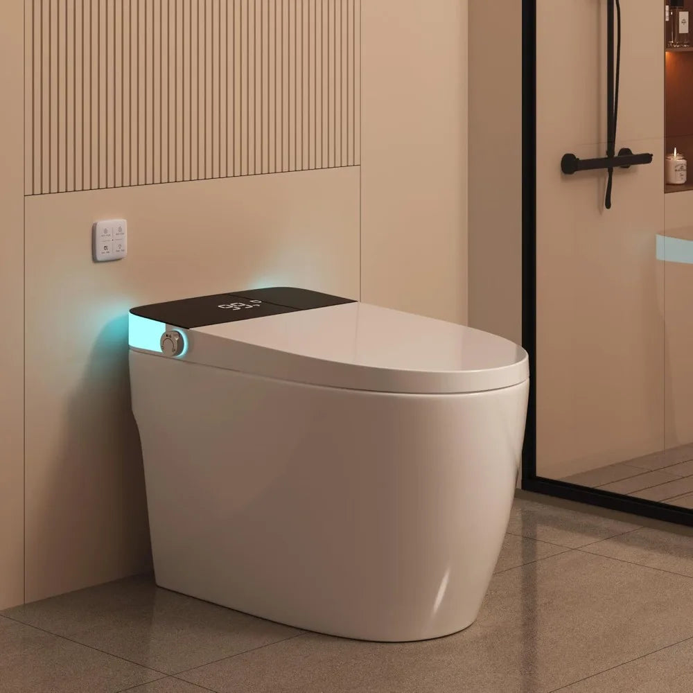 Toilet Elongated Heated Seat Auto Flush